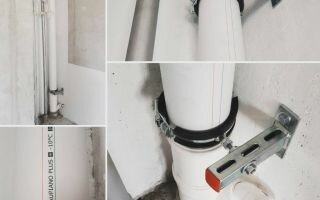 Как правильно закрепить канализационную трубу к стене — виды крепежей и способы монтажа