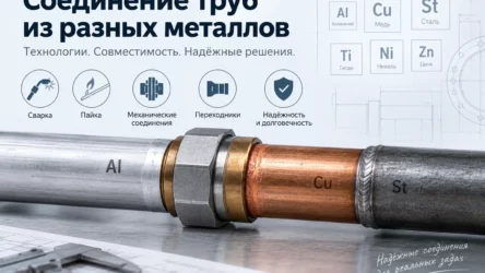 Соединение труб из разных металлов